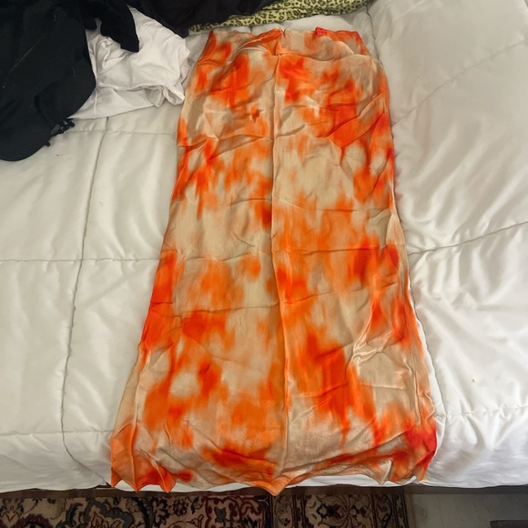 Topshop tie dye silk skirt - Picture 2 of 3